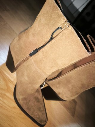 Botín Stradivarius Beige Tacon Usado 2 Veces