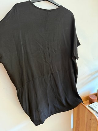 Camiseta larga negra