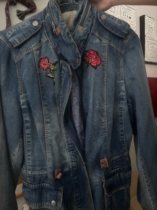 Chaqueta Vaquera con Bordados Talla M