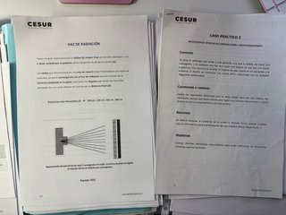 Trabajos exámenes. Cesur. Rayos