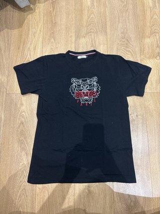 Camiseta Kenzo Negra con Logo Tigre