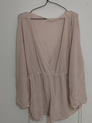 Mono playero blanco transparente