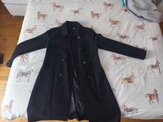 Abrigo Mango Suit Negro
