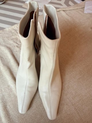 Botines M&S Piel Blanco Roto/Ivory