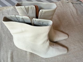 Botines M&S Piel Blanco Roto/Ivory