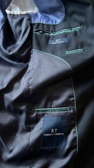 Traje dos piezas hombre azul marino