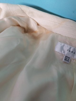 Traje Chaqueta Zara Talla 40 Beige