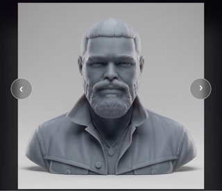 Busto 3D Post Malone - Plastica 20cm