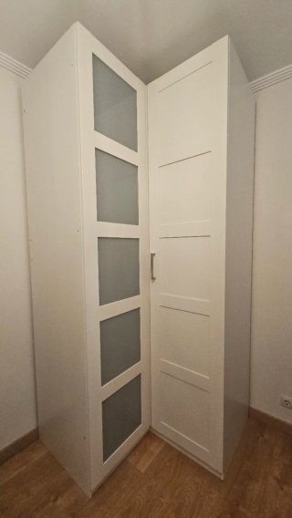 Armario IKEA PAX BERGSBO Blanco esquinero