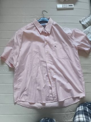 Camisa Tommy Hilfiger rosa talla XL