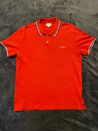 Polo Woolrich Rosso Uomo Taglia L