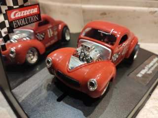 Carrera Evolution ref. 27223 WILLYS HOT ROD rojo