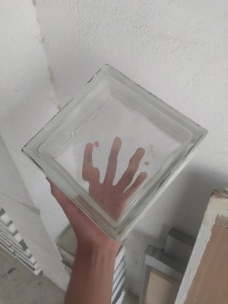 Bloque de cristal para construcción