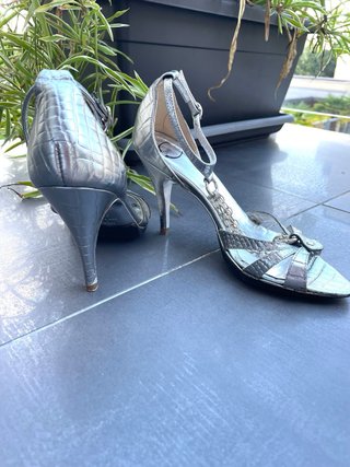Sandalias Just Cavalli Plata T.37.5
