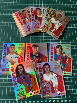 Lote cartas Panini Stars on 25 Megacracks 26/27