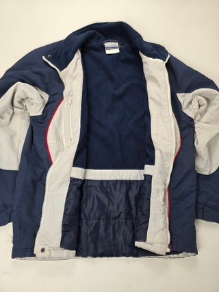 Reebok Vintage Track Jacket Navy Blue White Red Re