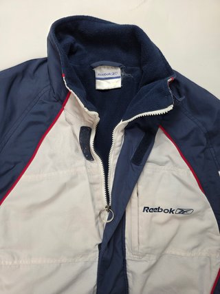 Reebok Vintage Track Jacket Navy Blue White Red Re