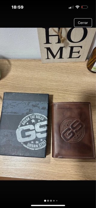Cartera de piel GS hombre