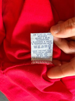 Polo Ralph Lauren Rojo Talla L