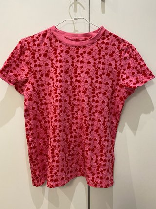 Camiseta Rosa con Corazones Primark