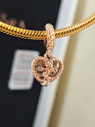 Charm Corazón Pandora plateado plata ale