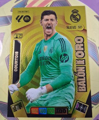 Cromo Balón de Oro Courtois.521 Adrenalyn xl 25-26