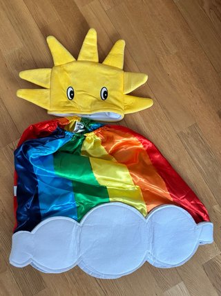 Disfraz Arcoíris Sol y Nubes Infantil