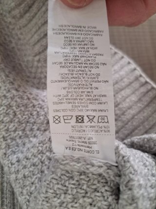 Jersey de punto gris talla L