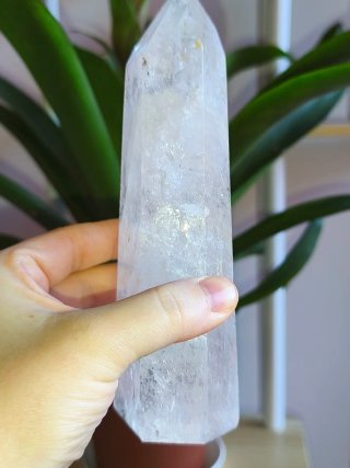 Punta de cuarzo cristal de roca 16cm