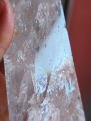 Punta de cuarzo cristal de roca 16cm