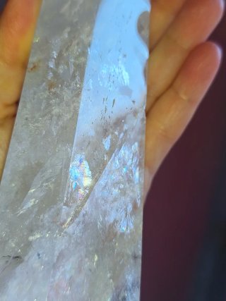 Punta de cuarzo cristal de roca 16cm