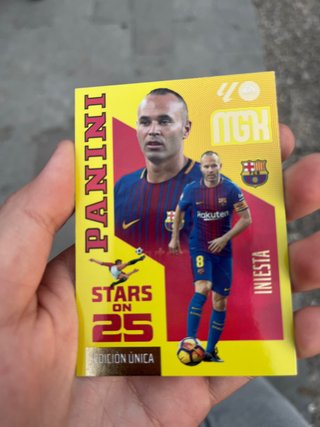 Panini Iniesta Stars on 25 Megacrak