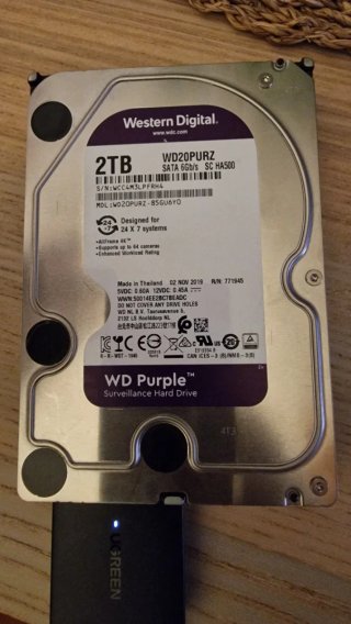 Disco Duro HDD Western Digital Purple 2TB