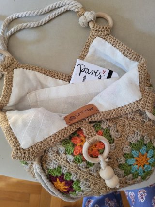 Bolso de Crochet Hecho a Mano