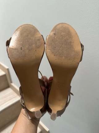 Sandalias tacón Lodi Piel Bronce Flores Talla 41