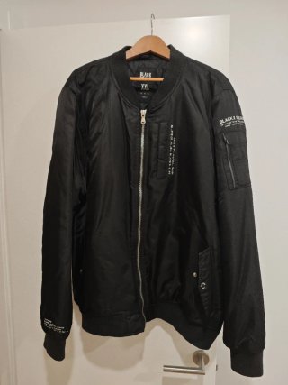 Chaqueta Bomber Black Squad Negra Talla XXL