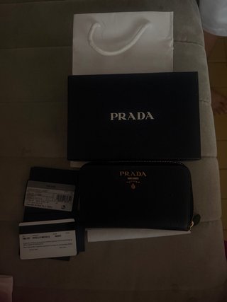 Monedero Prada VITELLO MOVE E Negro