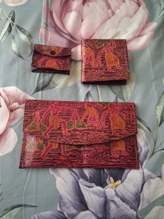 Set de 3 piezas: Billetera, Cartera y Monedero