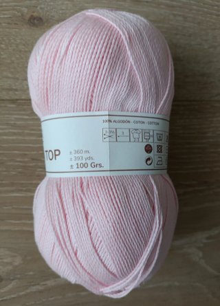 Algodón Top Rosa Bebé