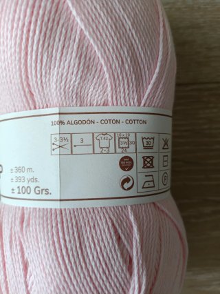 Algodón Top Rosa Bebé