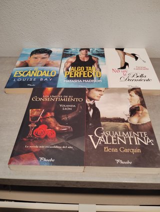 Lote de cinco libros nuevos Phoebe.