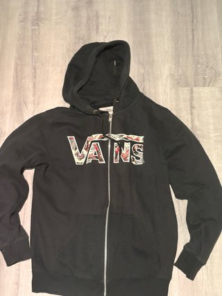 Sudadera Vans Negra con Cremallera Talla M