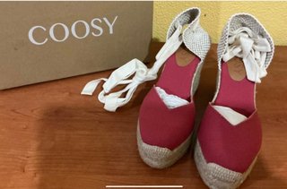 Sandalias COOSY esparto fucsia