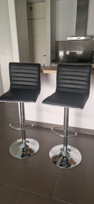 Set de 2 Sillas de Cocina Altas