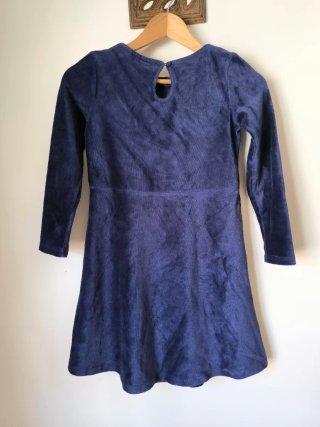 Vestido azul de pana talla 134/140 Girls Party