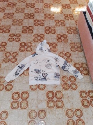 Sudadera oversize estampada