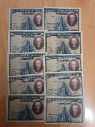 Lote de 60 Billetes Antiguos Españoles