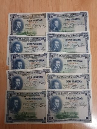Lote de 60 Billetes Antiguos Españoles
