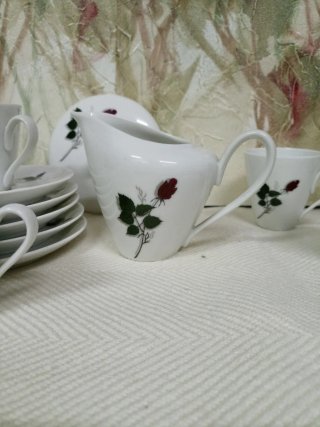 Set de Café Bidasoa con Motivo Floral