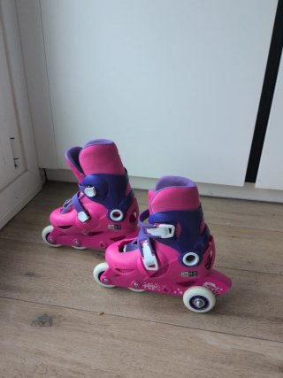 Patines Decathlon Talla 28-30 Rosa y Morado